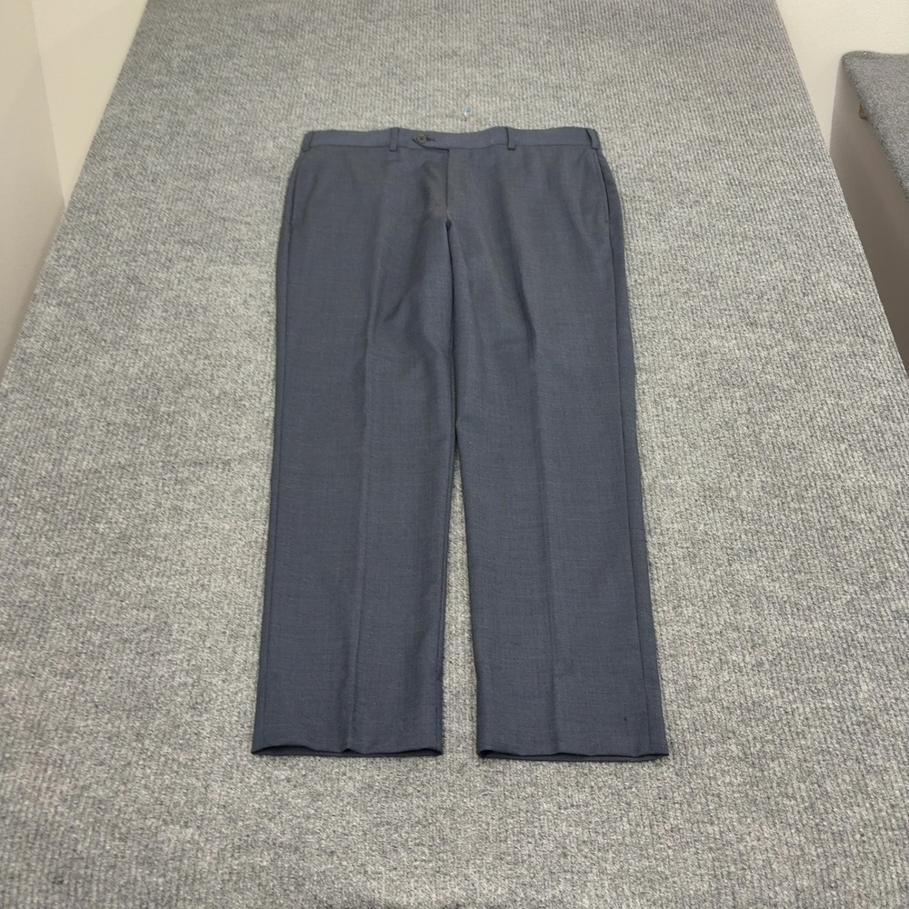 Brooks Brothers Dress Pants Mens 38x30 Blue Wool Blend Regent Fit Classic Luxury